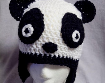 Panda Crochet Hat Pattern
