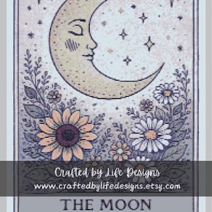 The Moon Tarot Chart for Knit or Crochet {Graph Style pattern and charts}