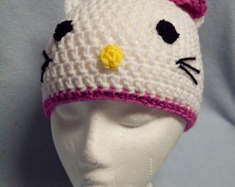 Cute Kitty Kawaii Hat Crochet Pattern