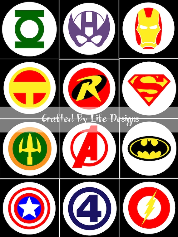 Superhelden Logo Charts Fur Hakeln Oder Stricken Muster Etsy