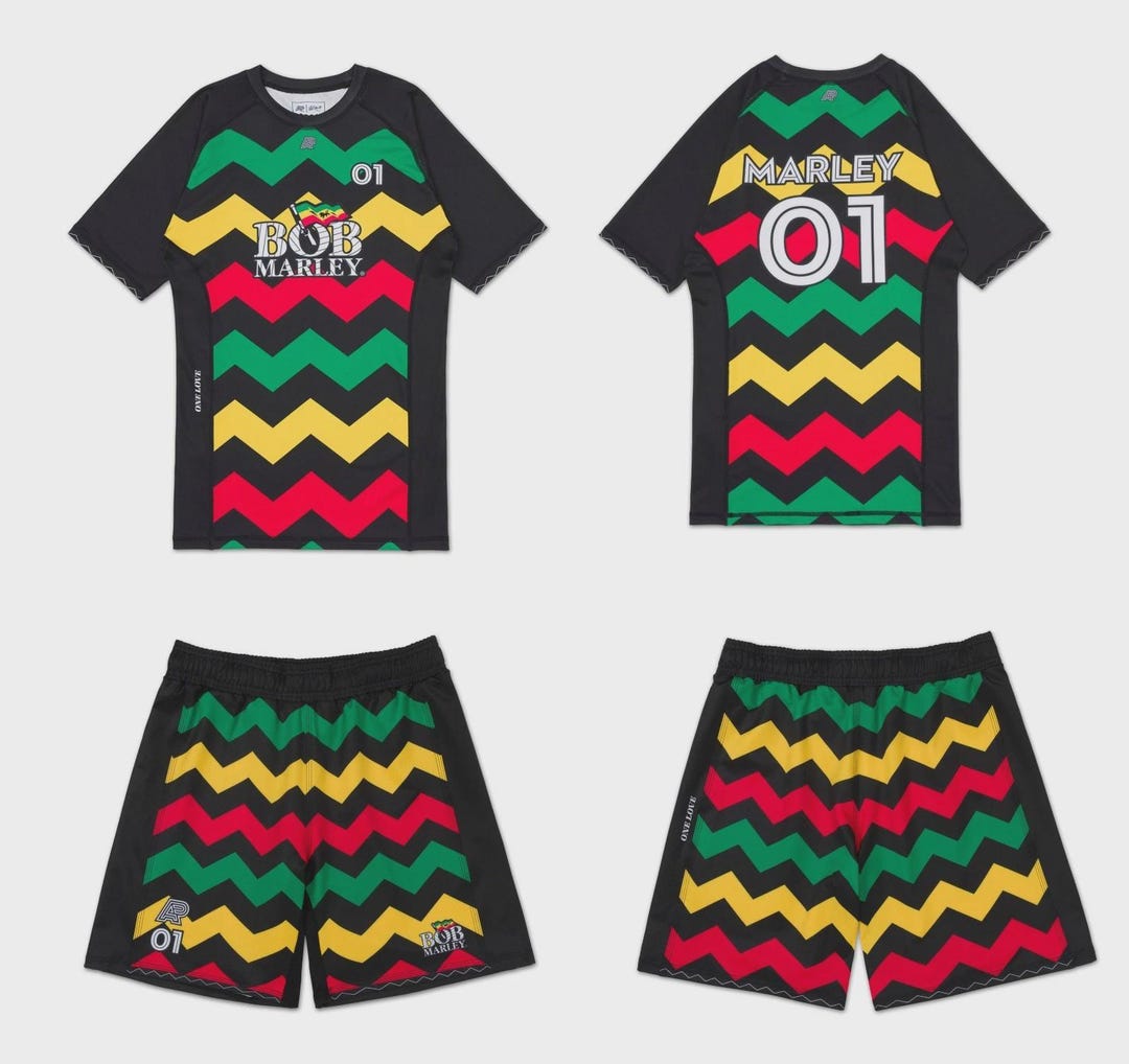 A&P x BOB MARLEY 'UPRISE' HOODIE - ALBINO & PRETO