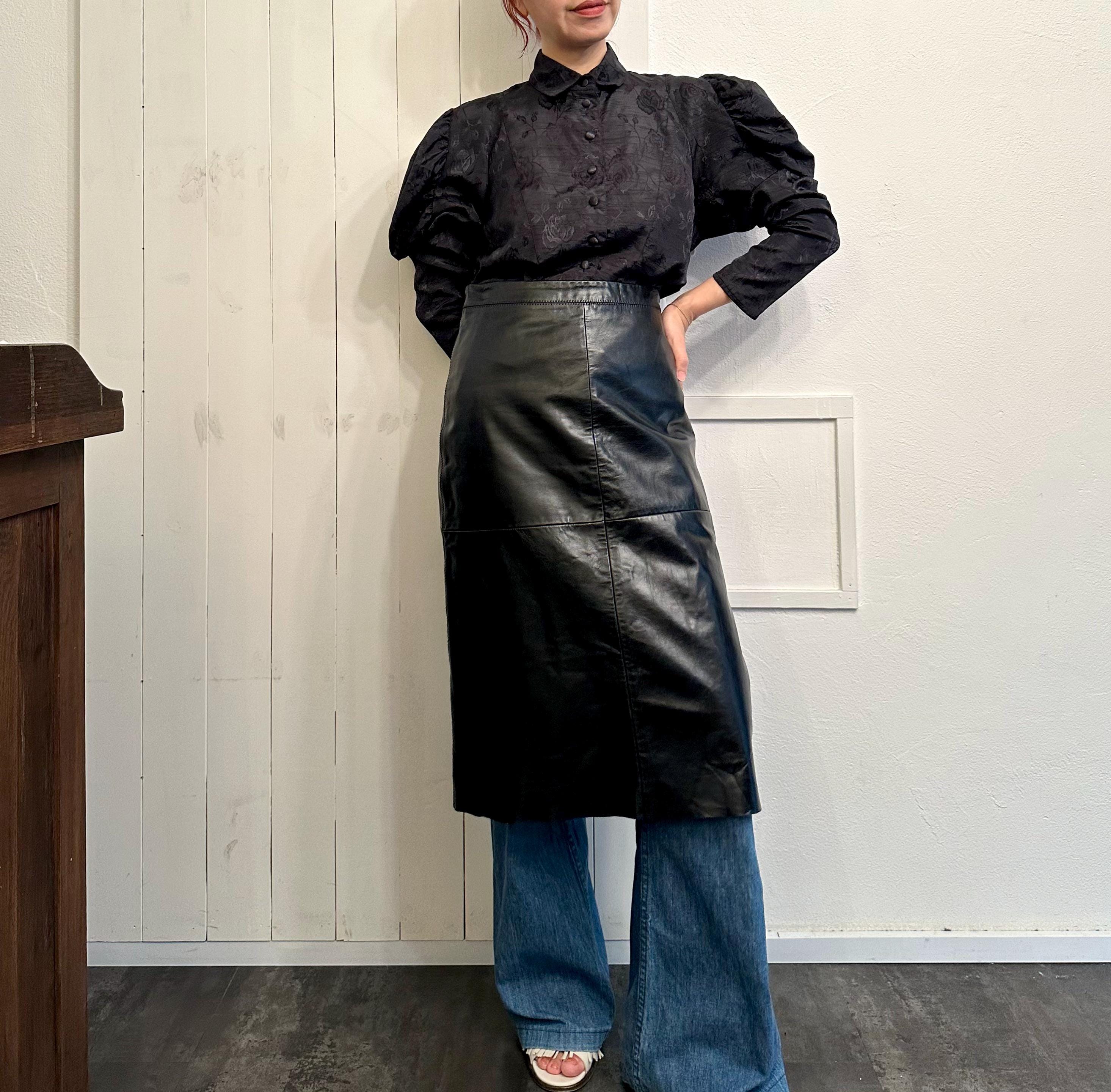 Vintage Leather Skirt
