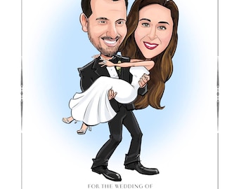 Wedding caricature Save-the-Dates - Save-the-Date Cards, Magnets, and Invitations