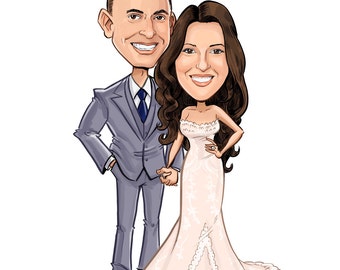 Wedding caricature Save-the-Dates - Save-the-Date Cards, Magnets, and Invitations