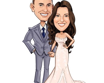 Wedding caricature Save-the-Dates - Save-the-Date Cards, Magnets, and Invitations