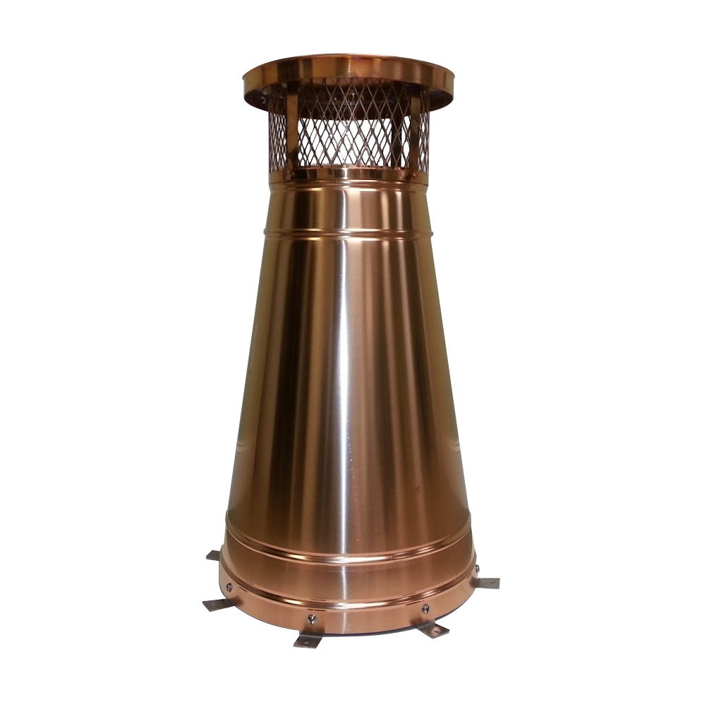 Juliette Copper Chimney Pot Chimney Cap Exterior Roof Design Etsy