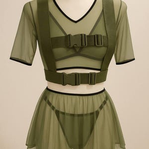 sexy lingerie with opening Military Lingerie