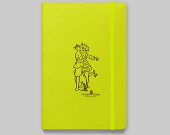 Diario romántico de tapa dura: cuaderno rayado con cierre elástico, diario de bocetos para parejas