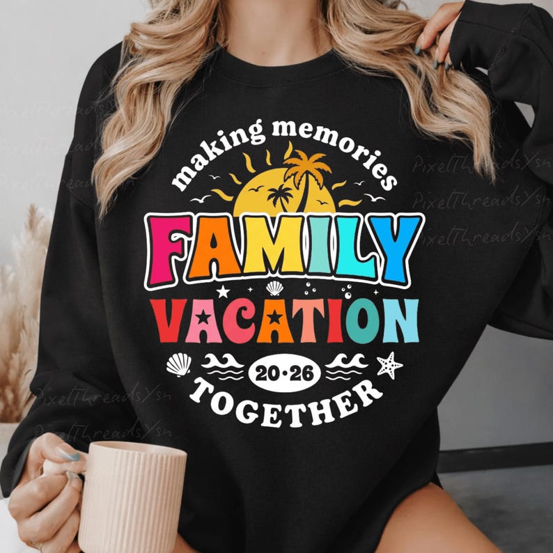 Custom Family Vacation 2026 PNG, Matching Family Trip Shirt Design ...