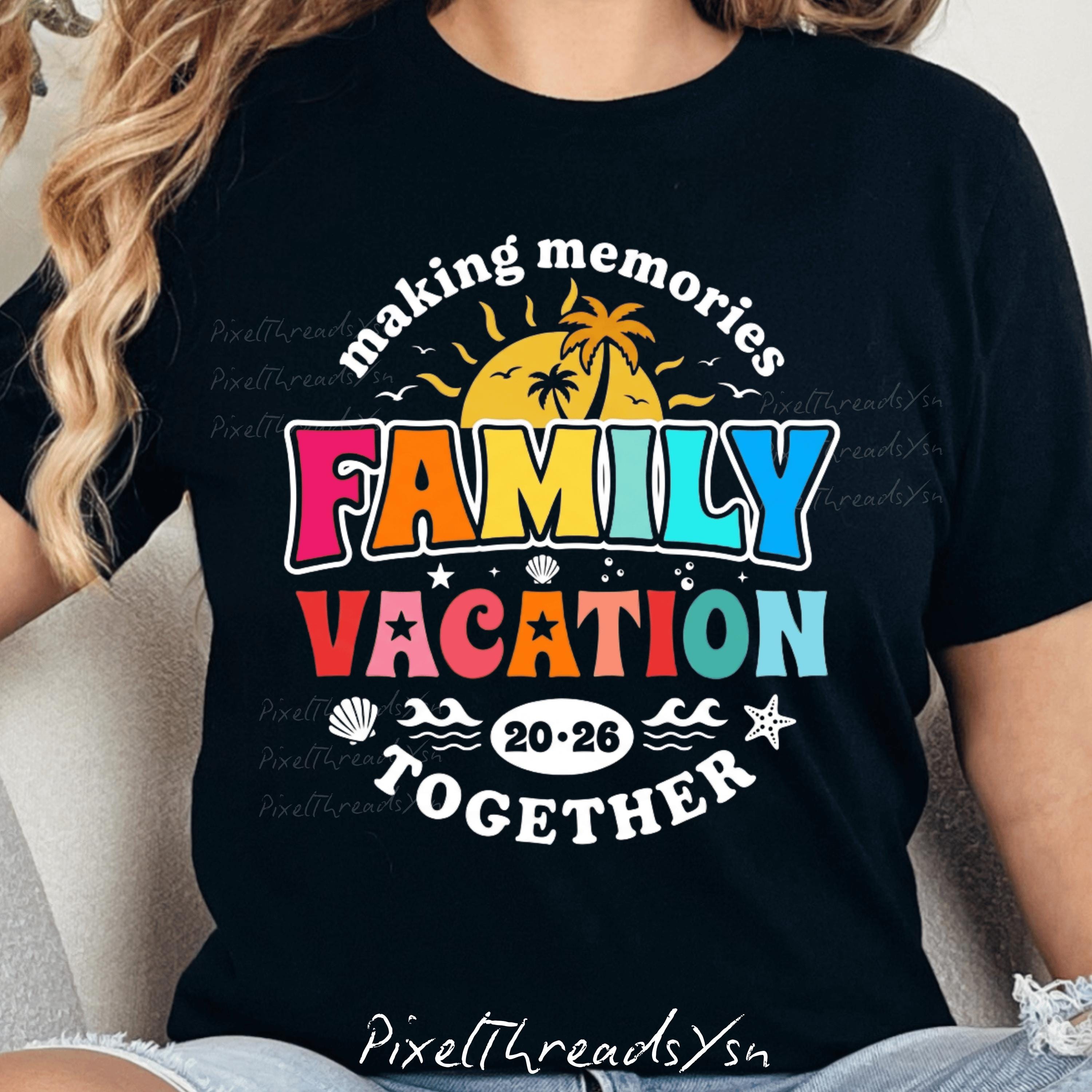 Custom Family Vacation 2026 PNG, Matching Family Trip Shirt Design ...