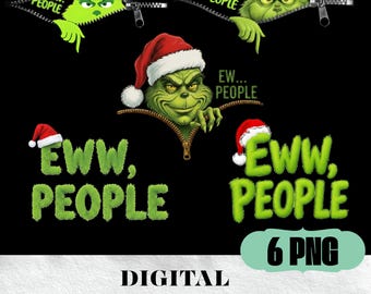 Lustige Weihnachts-Bundle-Grafiken mit Weihnachtsmannmütze (PNG), Weihnachtsmann, Weihnachtsfiguren (PNG), Retro-Festtagsgrafiken mit sarkastischem Humor