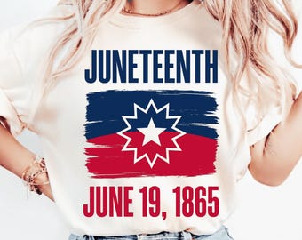 Rot-Weiß-Blaue Juneteenth-Flagge (PNG), Juneteenth 1865 (PNG), Feier der Freiheit der Afroamerikaner, Tag der Emanzipation, Digitaler Download (von einem Unternehmen in schwarzem Besitz)