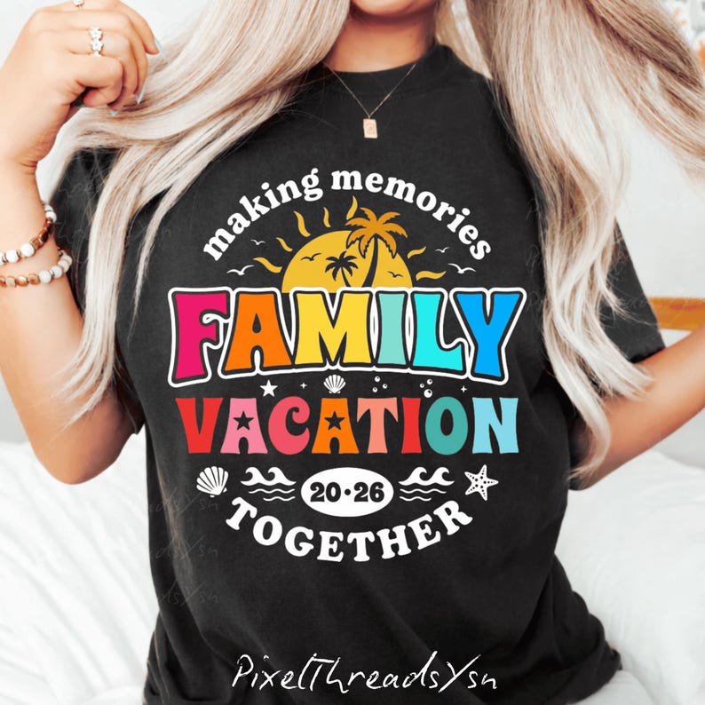 Custom Family Vacation 2026 PNG, Matching Family Trip Shirt Design ...