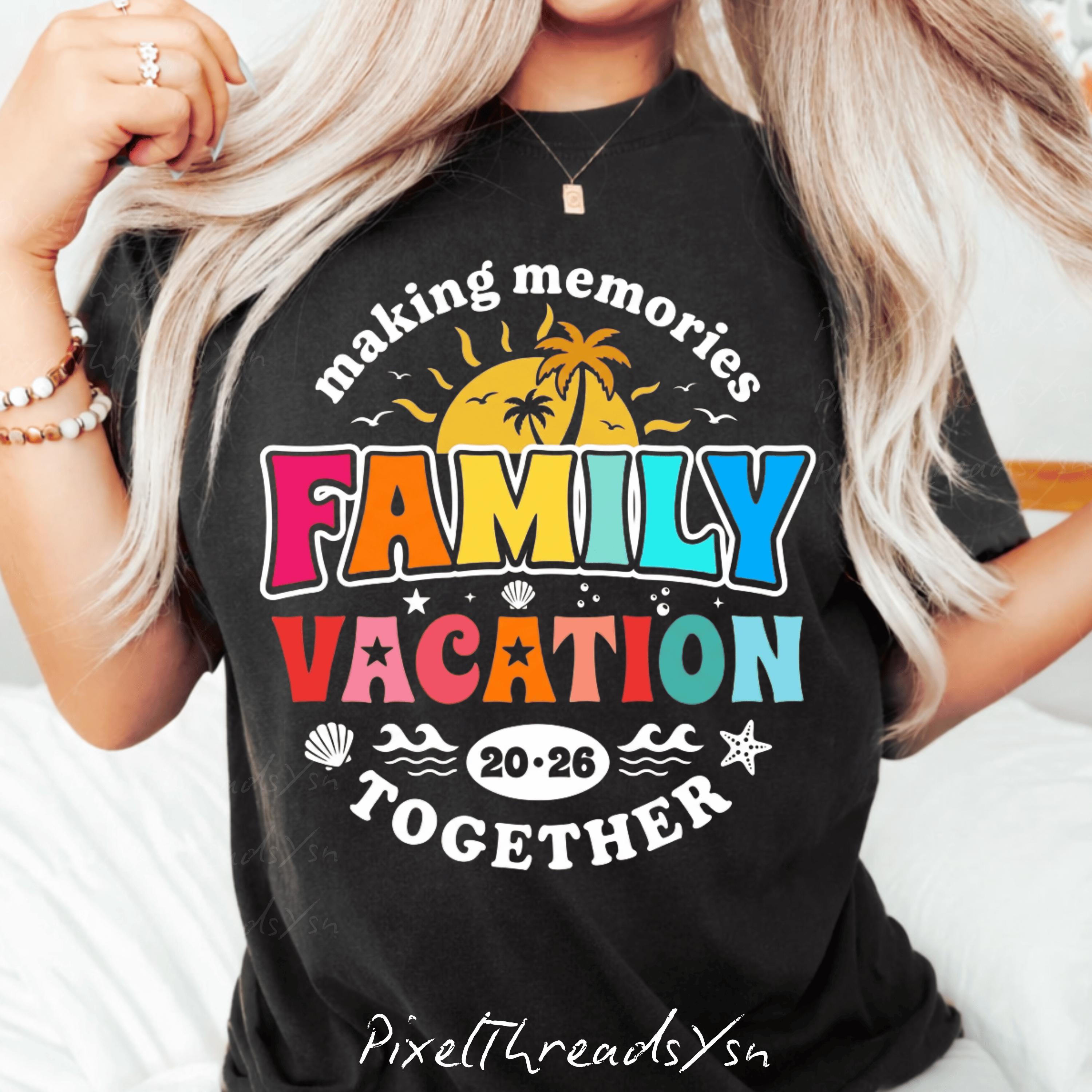 Custom Family Vacation 2026 PNG, Matching Family Trip Shirt Design ...