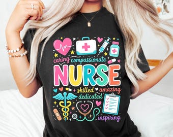 Krankenschwester (PNG), Trendiges T-Shirt-Design zur Wertschätzung von Pflegekräften, Sublimationsdruck für Pflegekräfte, PNG für Intensivpflegekräfte (NICU), PNG zum Thema Pflegealltag, Geschenke zur Wertschätzung von Pflegekräften