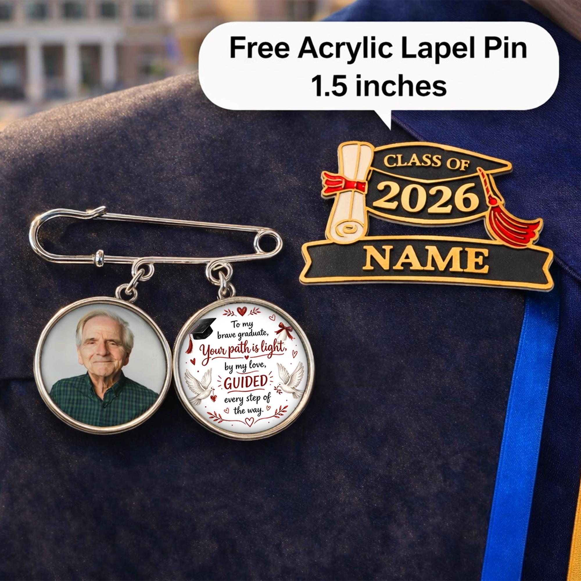 Custom Graduation Memorial Photo Lapel Pin, Personalized Lapel Pin Gift ...