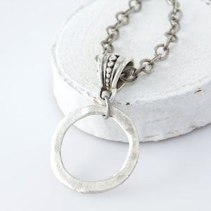Aged Silver Eyeglass Holder Necklace: Bohemian Eyewear Chain