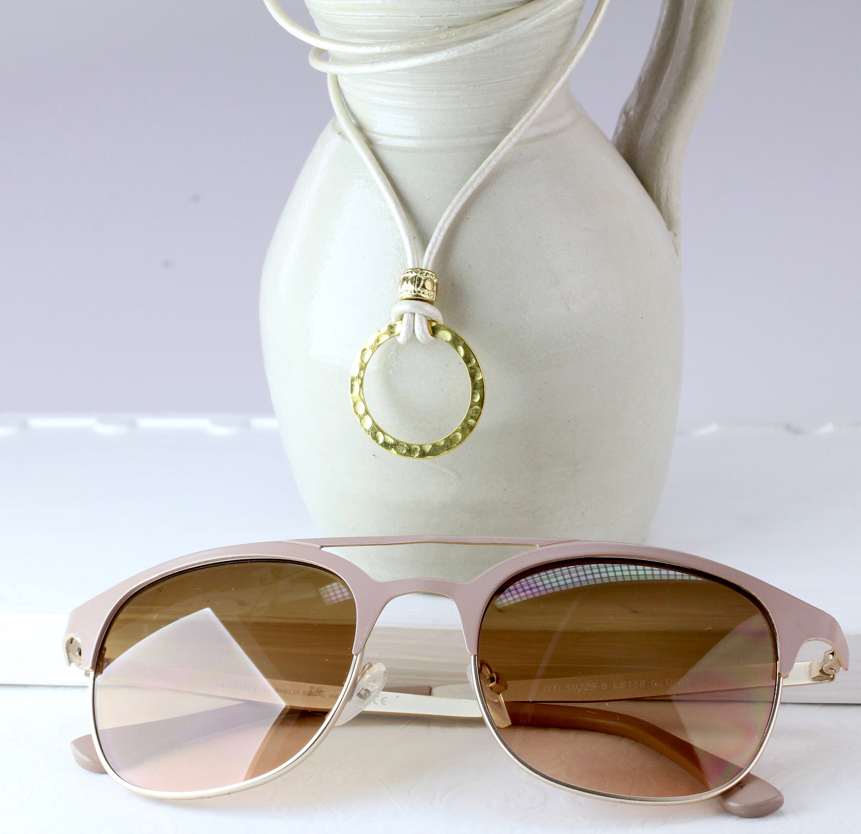 Gold Leather Eyeglass Chains Leather Eyeglass Lanyard Rose Etsy