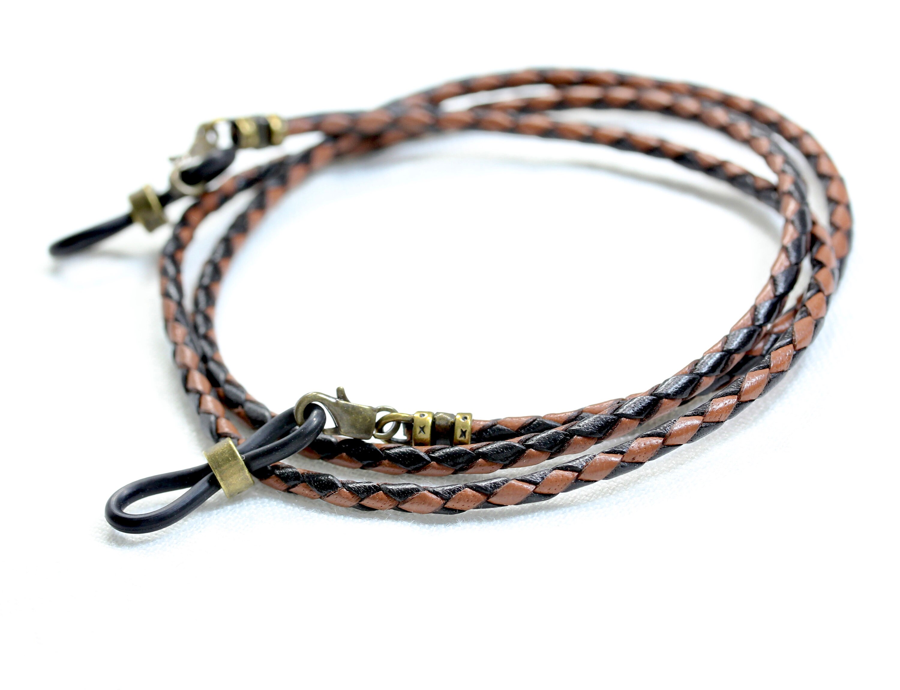 Mens Leather Eyeglass Holder Eyeglass Chain for Men Leather Etsy