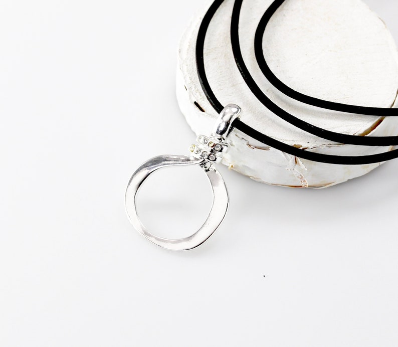 Silver Rhinestone Eyeglass Chain Loop Organic Silver Glasses Etsy