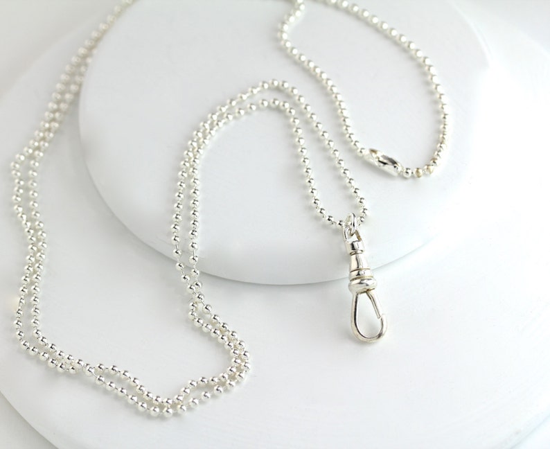 ID Badge Lanyard Silver ID Badge Lanyard Lanyard ID holder Etsy