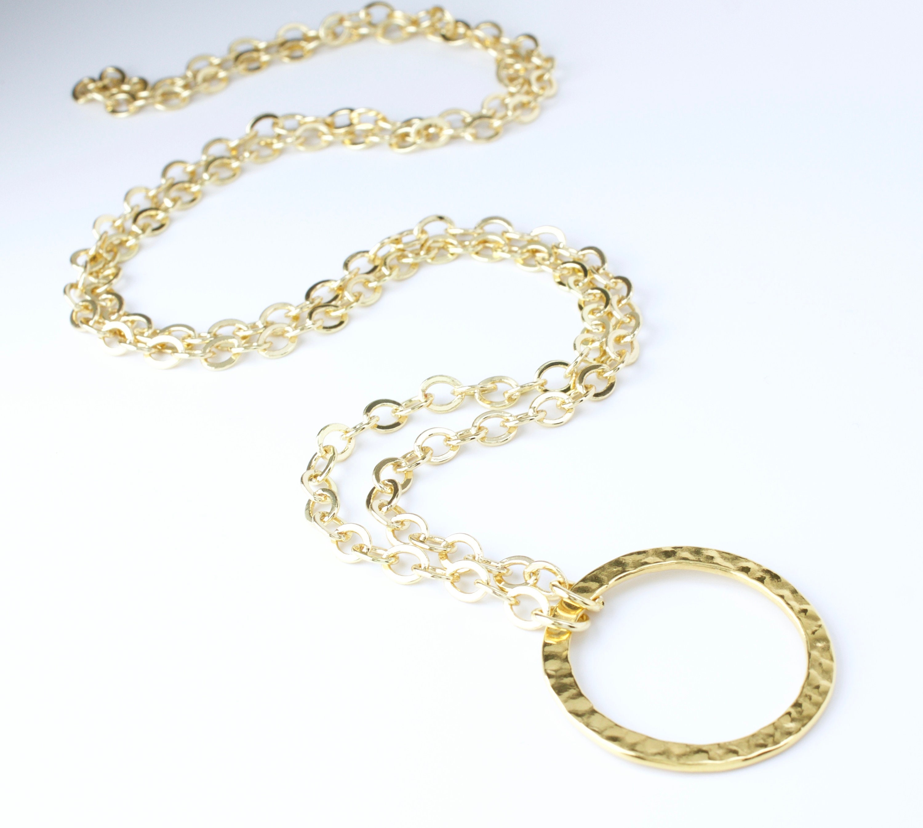 Gold Eyeglass Loop Necklace Gold Lanyard Eyeglass Chain Etsy