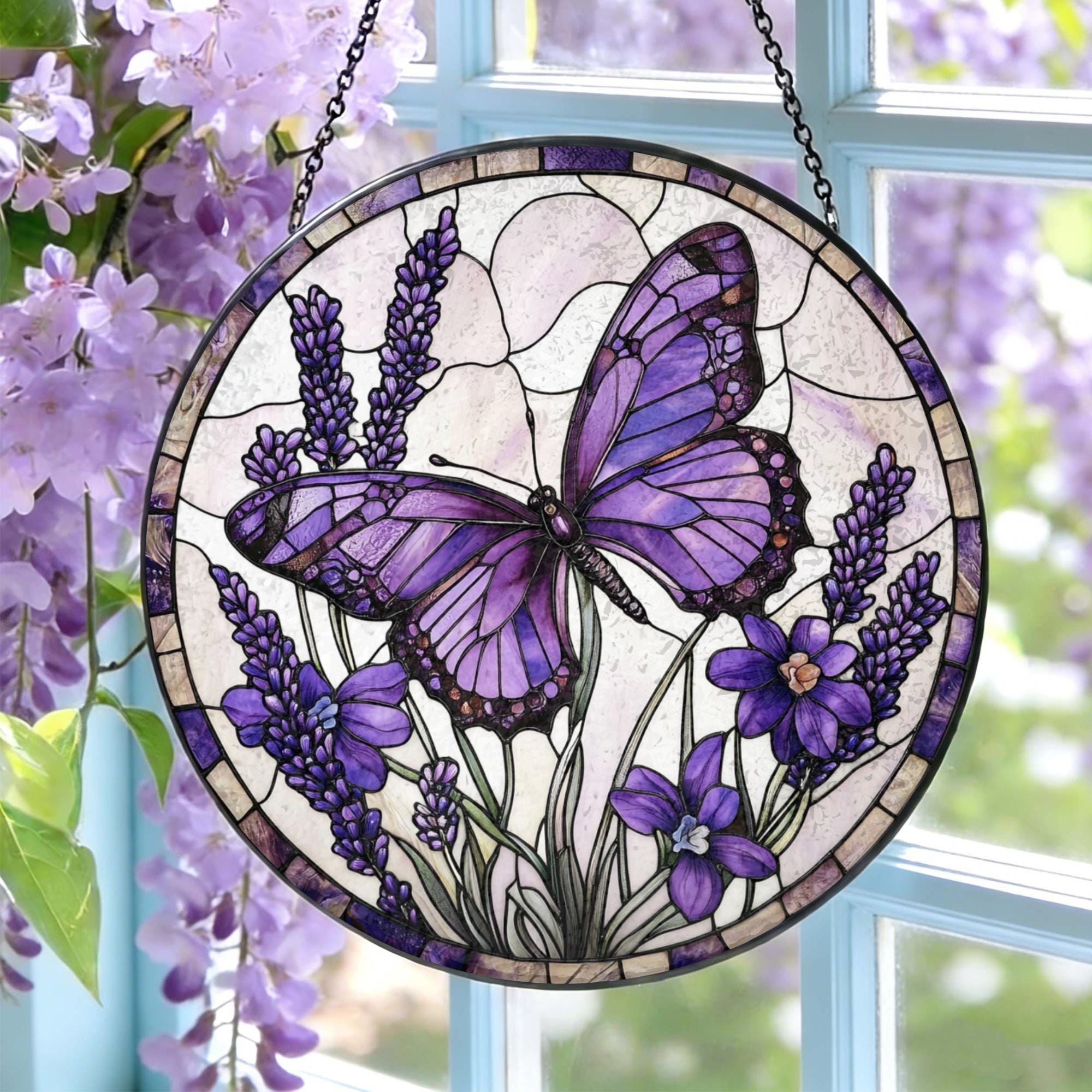 Purple Glass Butterfly - Etsy