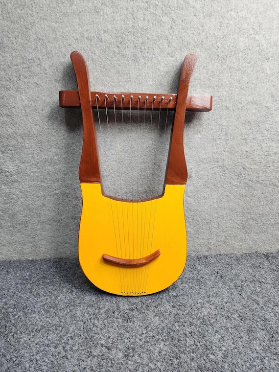 10-string Davidic Lyre Harp, Handcrafted Ancient Medieval Style