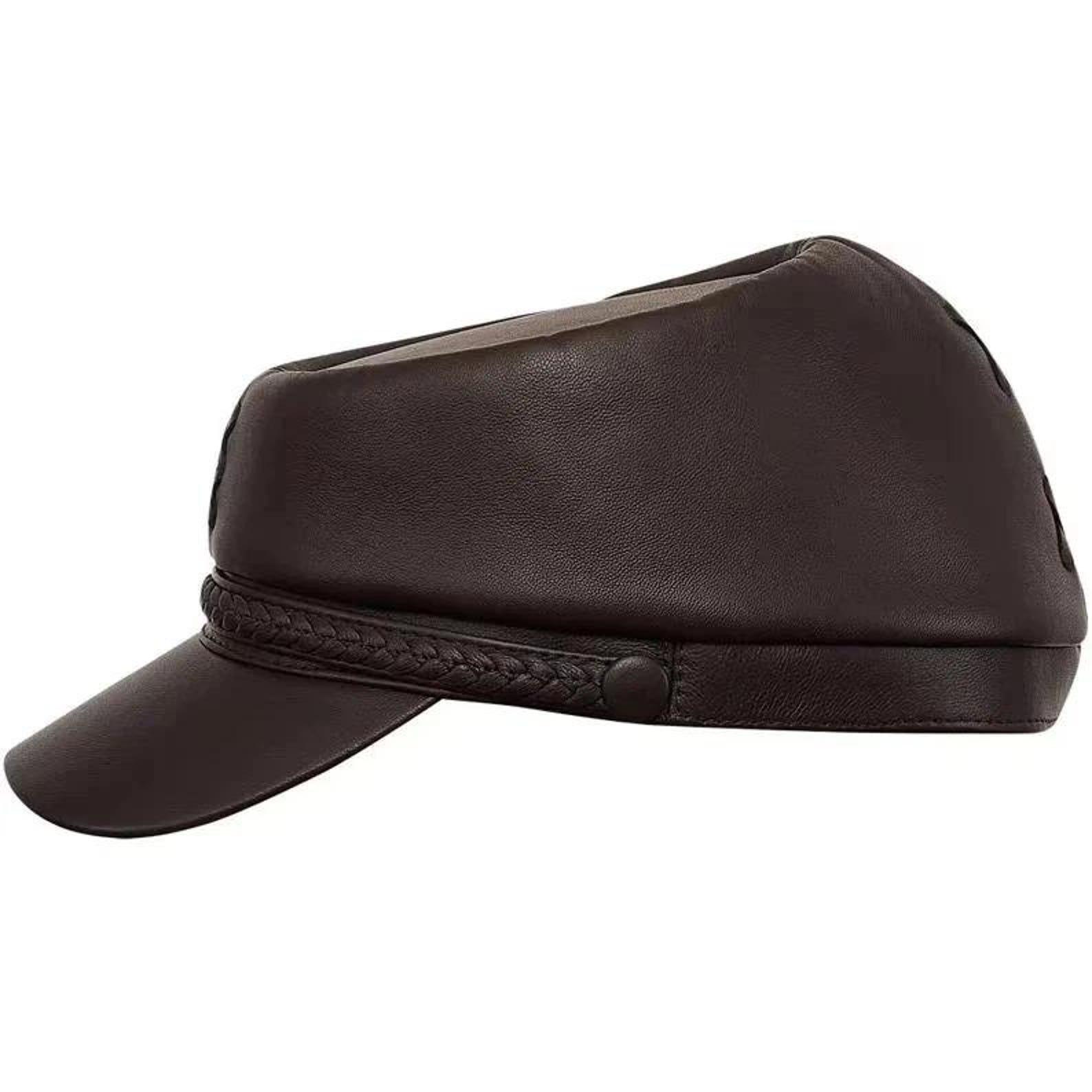 NEWYORKHAT GENUINE LEATHER CIVIL WAR 米国製 Handmade Leather Civil War Kepi: 1860s Military Replica Hat - Etsy