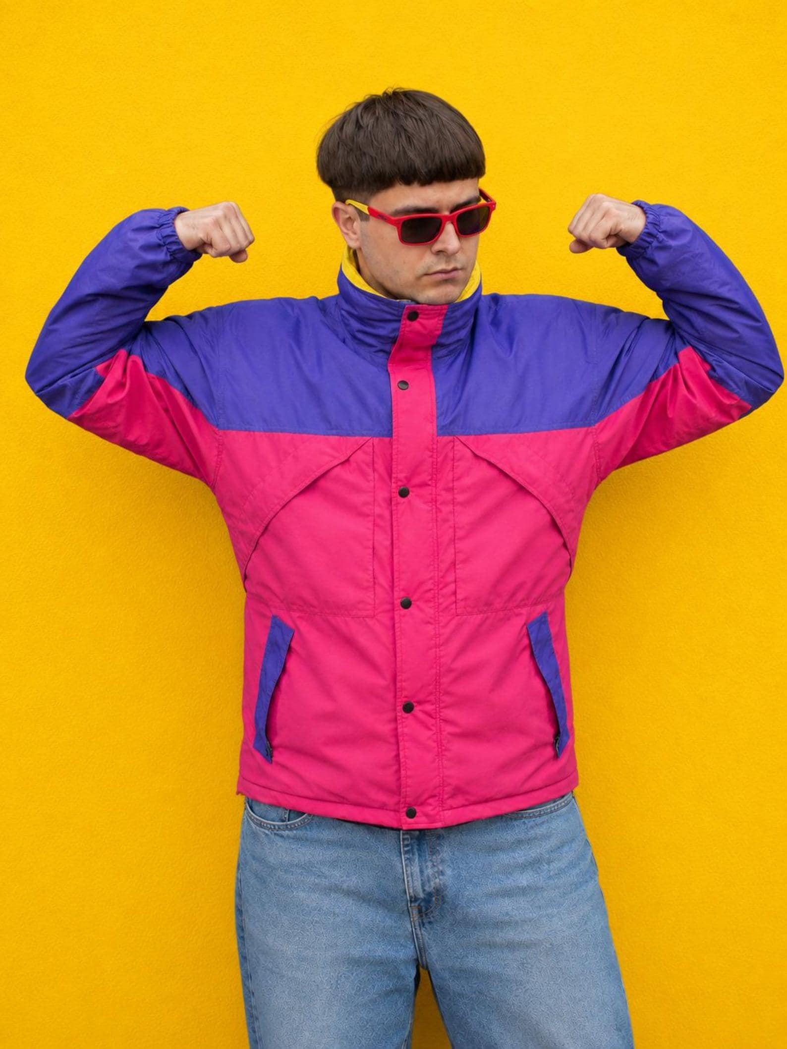 90s Retro Colorblock Windbreaker | Oliver Tree Inspired Rave