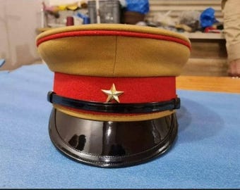 日本帝国陸軍将校軍帽　正帽　IJA officer's military cap Handmade IJA Military Officer Peaked Cap - Authentic Imperial