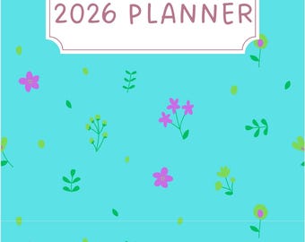 2026 Digital Planner GoodNotes iPad Hyperlinked Dated PDF Notability