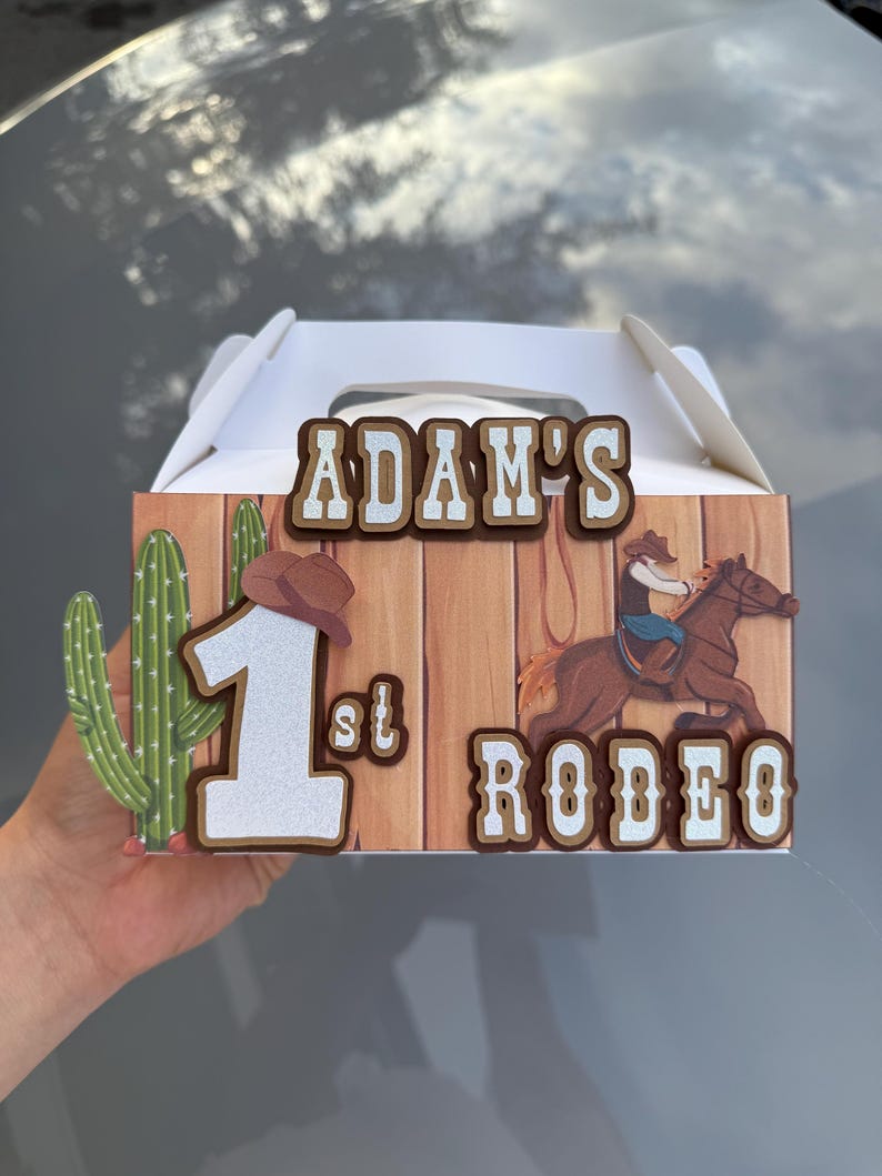 Personalized First Rodeo Treat Box - Etsy