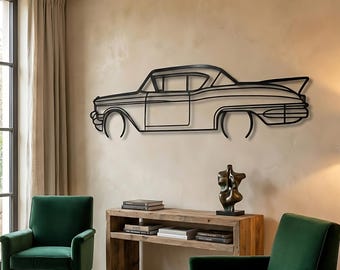 Metal Car Wall Art, Car Guy Gift, Car Sign, Automotive Wall Decor, Racing Car Art, Large Car Decor, Car Gift for Him