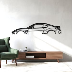 GR86 2022 Arte de pared de metal, regalo para entusiastas del JDM, letrero minimalista de metal para autos, decoración de garaje, arte de pared GR86, regalo para amantes de los autos