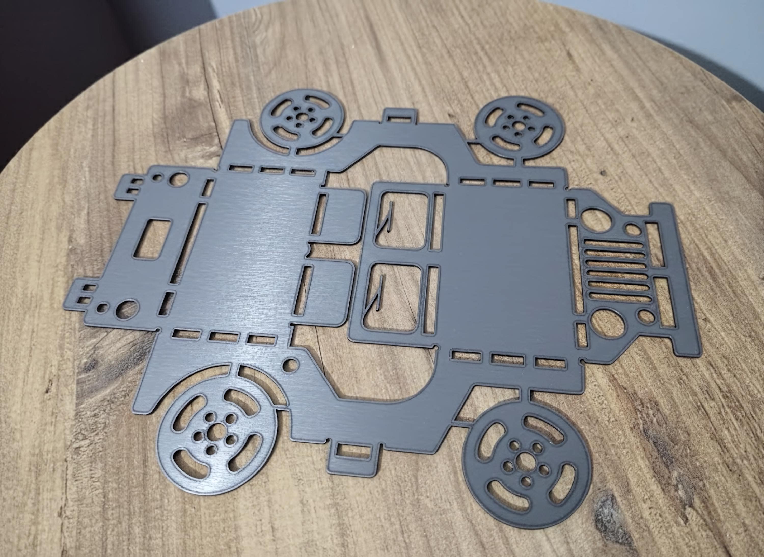 3D Off-road Vehicle Metal Model Kit, Steel Desktop Decor, DIY