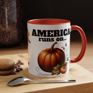 Autumn Pumpkin Coffee Mug, Cozy Fall Mug, Thanksgiving Gift, Rustic Kitchen Decor, Pumpkin Spice Lover&#39;s Cup Dad Mom