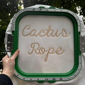 Cowboy rope stitch FONT, handwritten alphabet, monogram letters, machine embroidery designs, assorted 5 sizes, 11 Formats, Rodeo script font