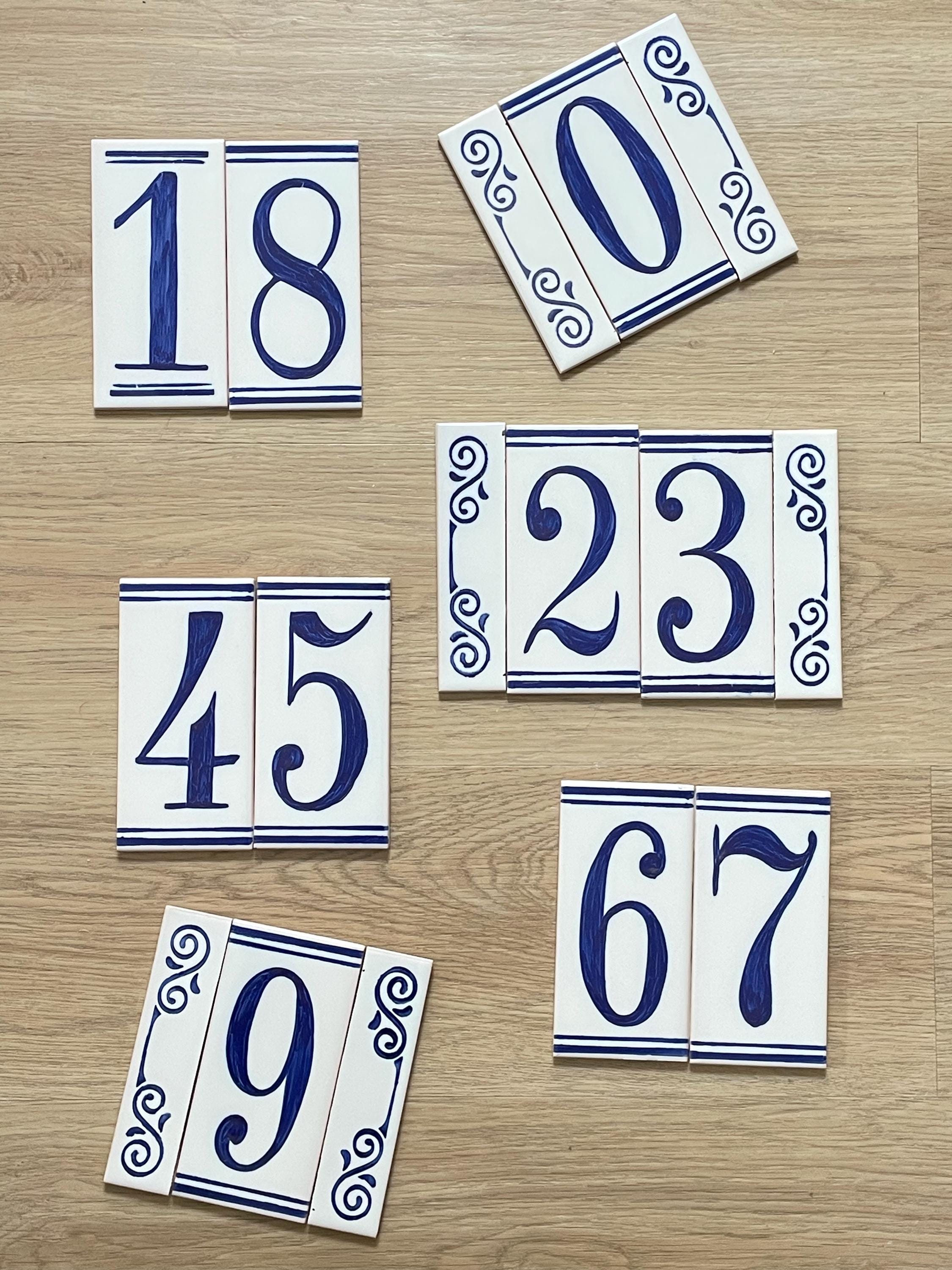 Number Tiles Art Deco - Etsy