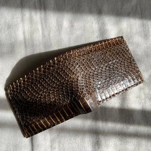 Python wallet for men handcrafted exotic leather design
