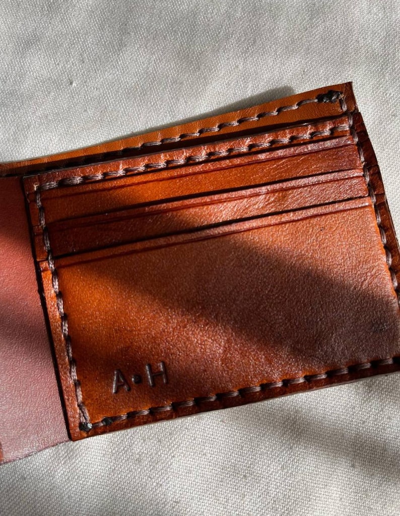 Snake leather wallet handmade for men