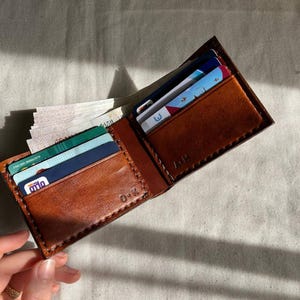 Handmade snake leather wallet for men gift