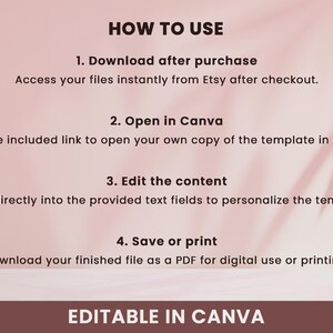 How to use Canva template, download, edit, and print your programming study tracker step by step