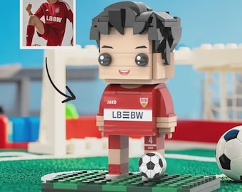 Custom Soccer Player Figurine – Personalized Football Figurine Collectible, Handmade Sports Gift for Fans, Teen Boys, Men, Husband