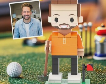 Custom Golf Player Figurine – Personalized Golfer Collectible Gift From Your Photo, Handmade Sports Keepsake For Husband, Dad Boyfriend Fans