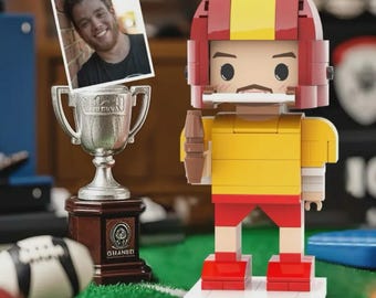 Personalized American Football Player Figurine | Custom NFL Figurine From Photo, Unique Sports Gift For Boyfriend, Dad, Teens, Men, Coach