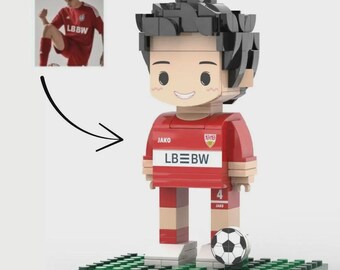 Personalized Football Player Figurine – Custom Soccer Figurine Keepsake, Funny Sports Gift for Coach, Son, Dad, Husband or Teammate