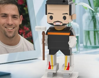 Figurine personnalisée de joueur de hockey | Figurine LNH personnalisée à partir d'une photo, cadeau sport unique pour petit ami, papa, entraîneur, homme, fans de hockey sur glace