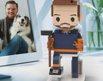 Custom Hockey Player Figurine– Personalized NHL Collectible Gift From Your Photo Handmade Sports Keepsake For Husband Teens Kids Hockey Fans
