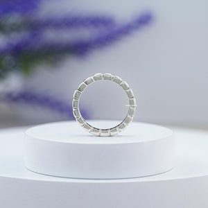 Buy Radiant Cut Lab Grown Diamond Eternity Wedding Band, Bezel Set Man ...